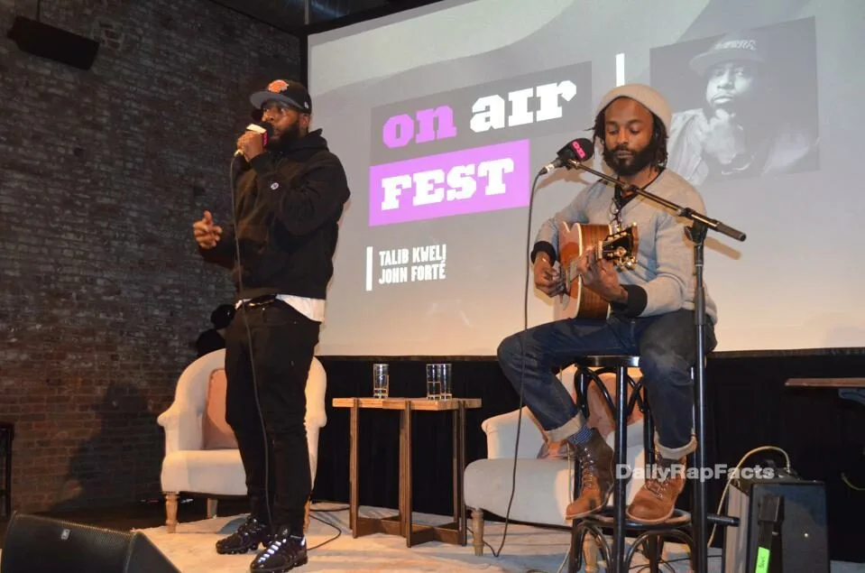 Talib Kweli and Refugee Camp All-Stars member John Forté both went to boarding school and were roommates at NYU