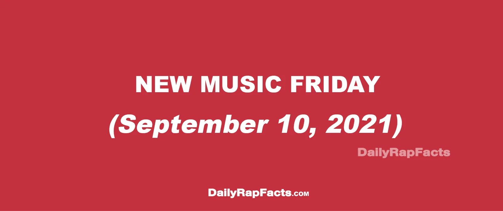 New Music Friday (September 10, 2021)