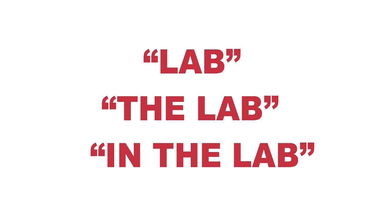 What does “Lab”, “The Lab”, or “In the Lab” mean in rap?