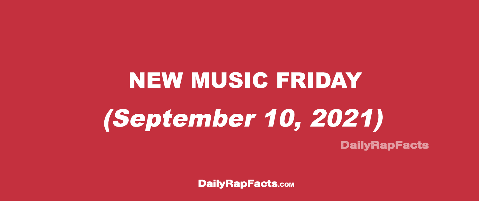 New Music Friday (September 10, 2021)
