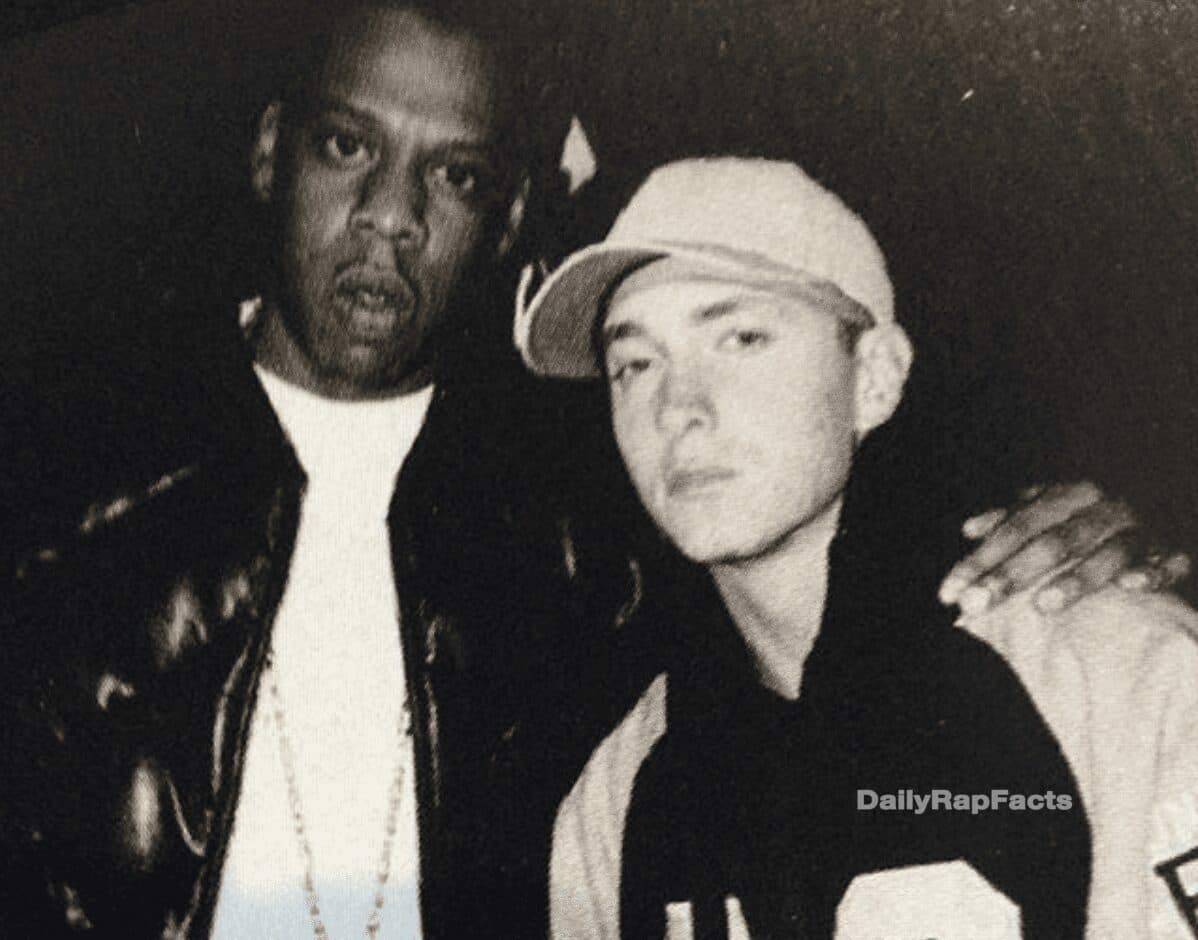 Eminem wore a bulletproof vest to the studio when he collaborated with Jay-Z on ‘Moment of Clarity’