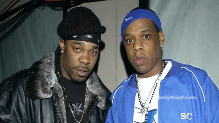 Jay-Z and Busta Rhymes went to high school together and they once battled in the cafeteria