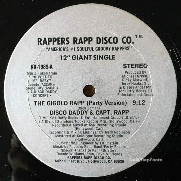 Disco Daddy & Captain Rapp u7684 u201cThe Gigolo Rappu201d u662fu897fu6d77u5cb8u7684u7b2cu4e00u9996u8bf4u5531u6b4cu66f2
