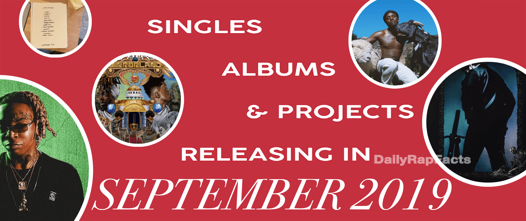 Singles, Albums, & Projects releasing in September 2019