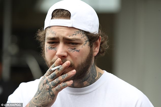 Post Malone says he smokes over 40 cigarettes a day Post Malone says he smokes over 40 cigarettes a day