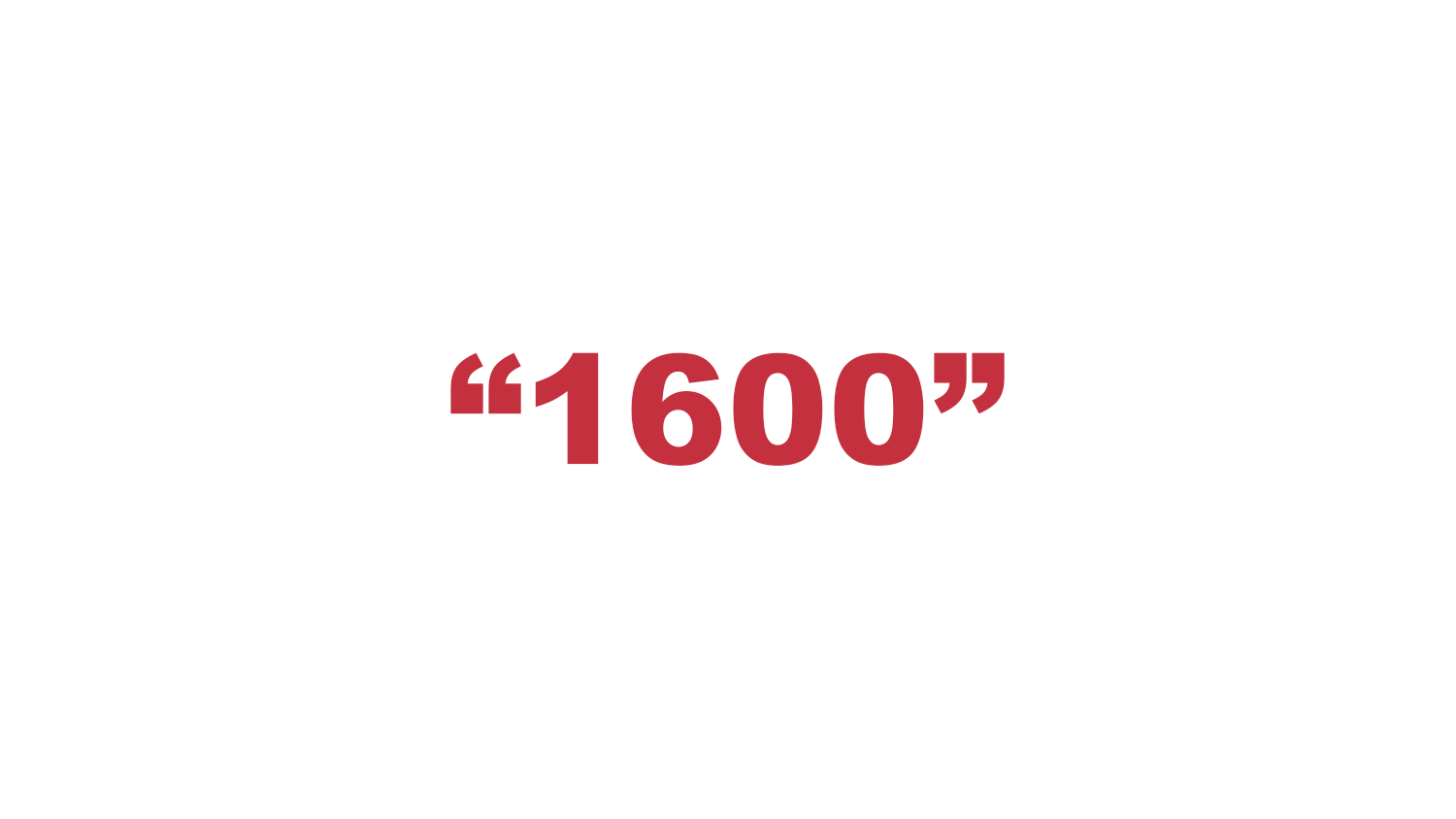 What does "1600" mean?