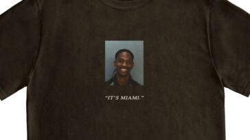 Travis Scott Sells Mugshot T-shirts After Miami Arrest