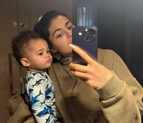 Kylie Jenner, Travis Scott reveal their son’s face and name