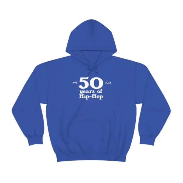 Blue 50 years of hip hop hoodie
