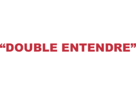 What does "Double Entendre" mean in rap?