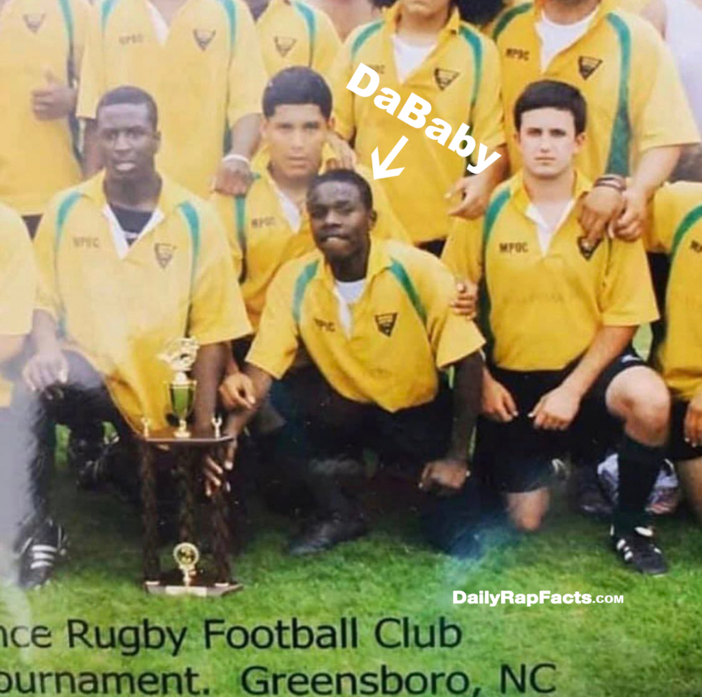 DaBaby played Rugby in high school 