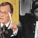 Eazy-E and President George H.W. Bush