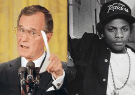Eazy-E and President George H.W. Bush