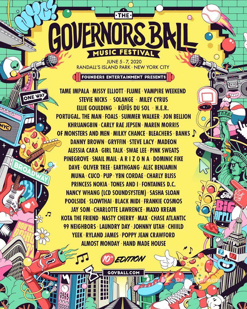 Governors Ball Lineup