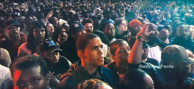 J. Cole sat in the front row at Dave Chappelle's movie ‘Block Party’