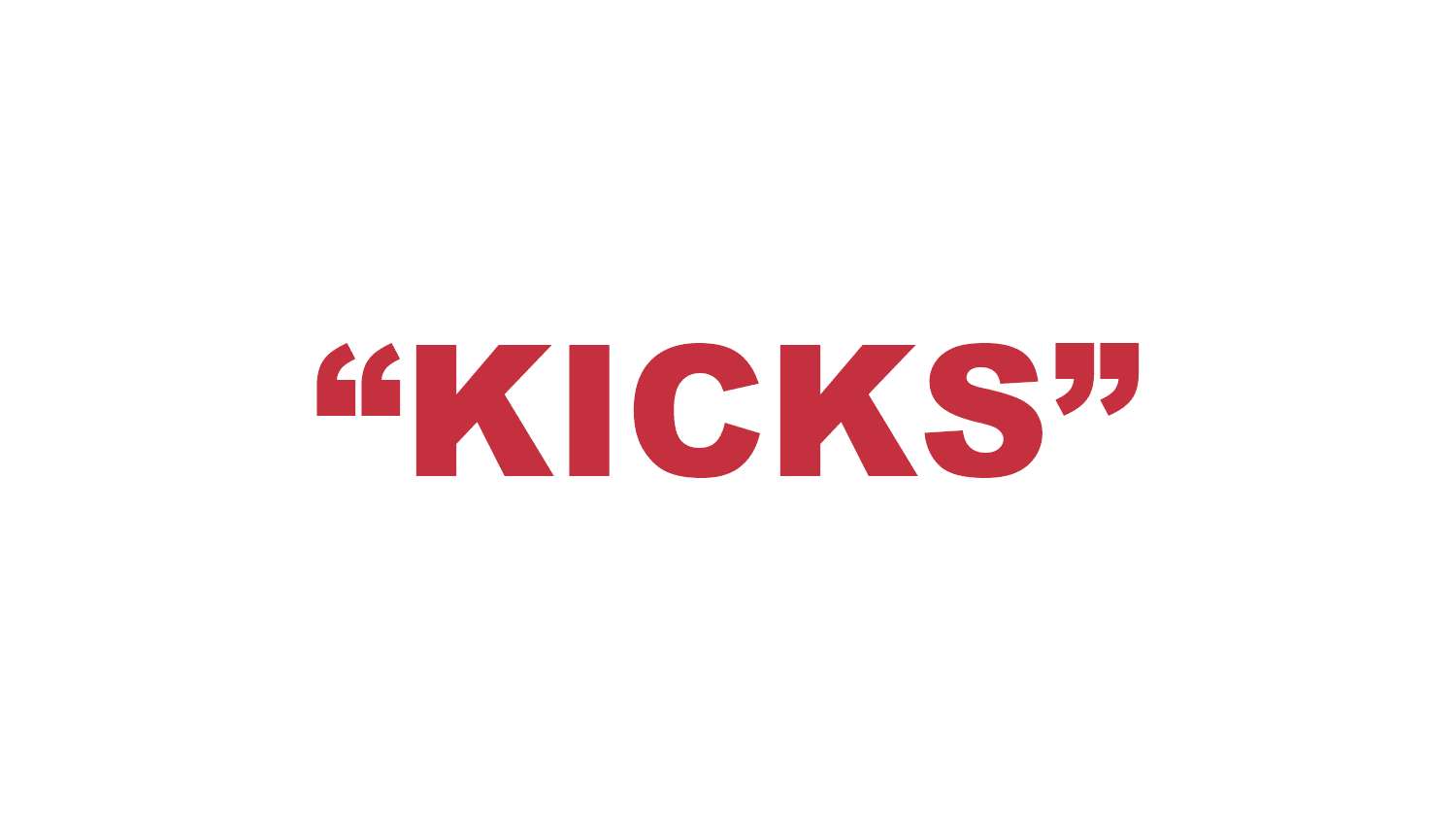 What does “Kicks” mean in rap?
