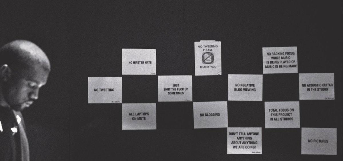 12 Kanye West studio rules during MBDTF sessions Kanye West Studio Rules MBDTF