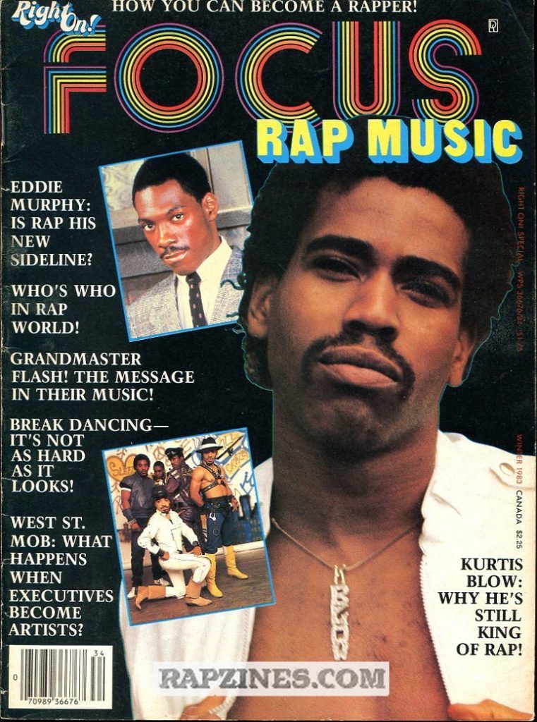 Kurtis Blow was the first rapper on a magazine cover