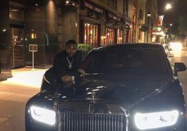 Meek Mill with his Rolls Royce