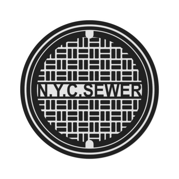 NYC Sewer Round Rug