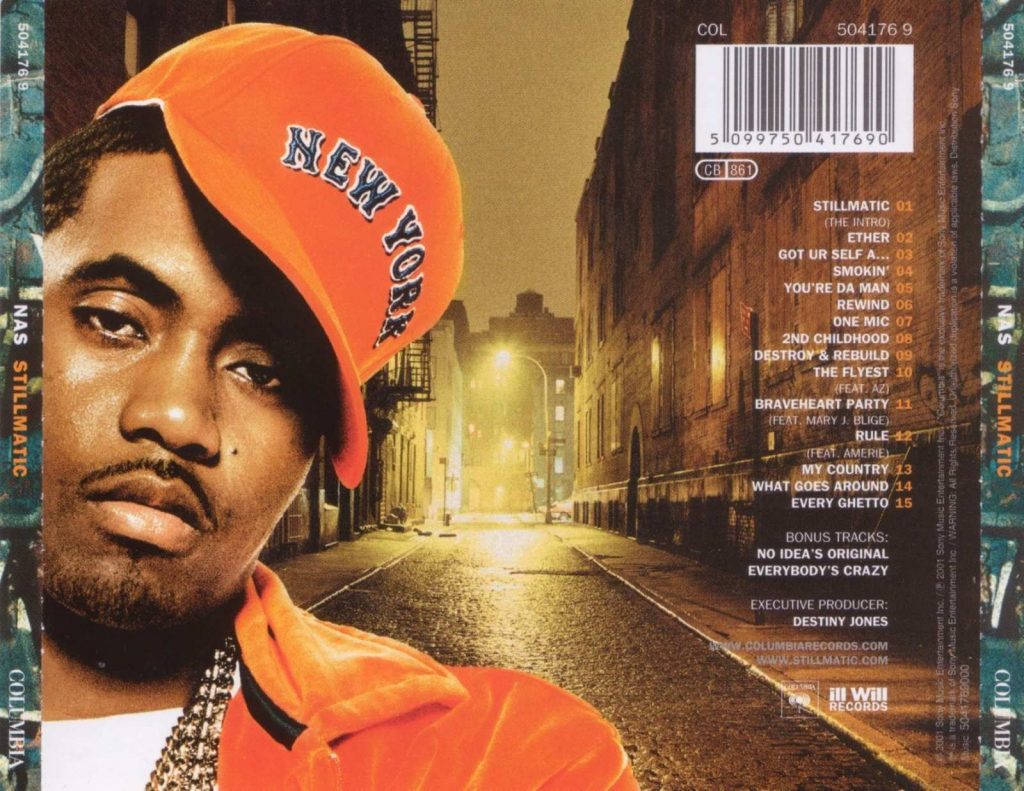 Nas' daughter Destiny is listed as an Executive Producer on Stillmatic so she'll always receive royalty checks from the album
