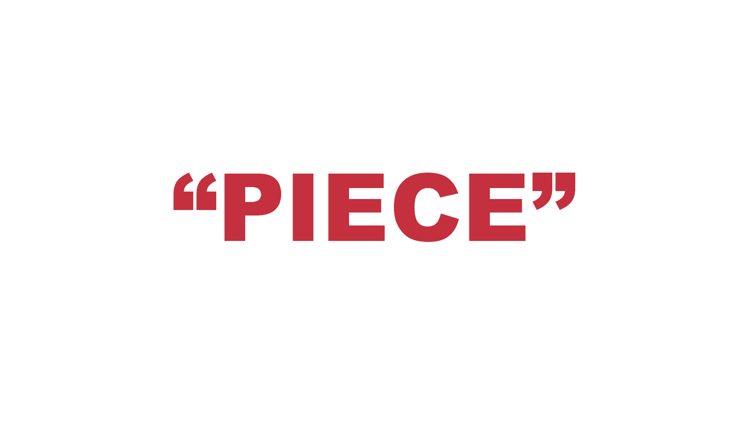 What does a “Piece” mean in rap? What does a “Piece” mean in rap?