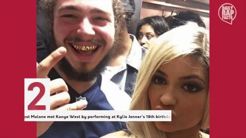 Post Malone and Kylie Jenner Selfie