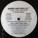 "The Gigolo Rapp" by Disco Daddy & Captain Rapp was the first West Coast Rap song