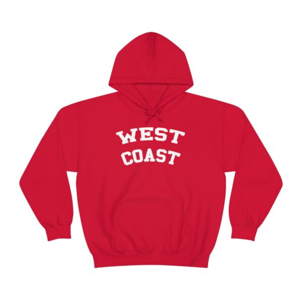Red West Coast Hoodie Sweatshirt