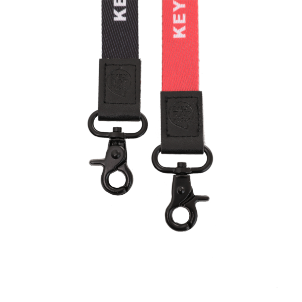 Red and Black Hip-Hop Lanyard