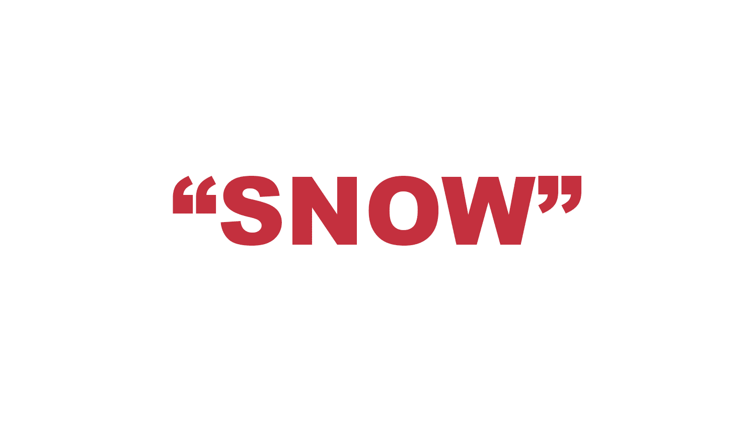 What does "Snow" mean in rap? What does "Snow" mean in rap?