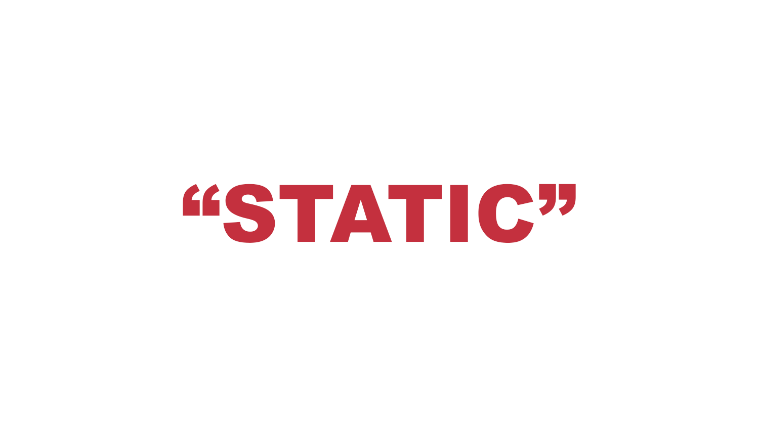 What does "Static" mean in rap?