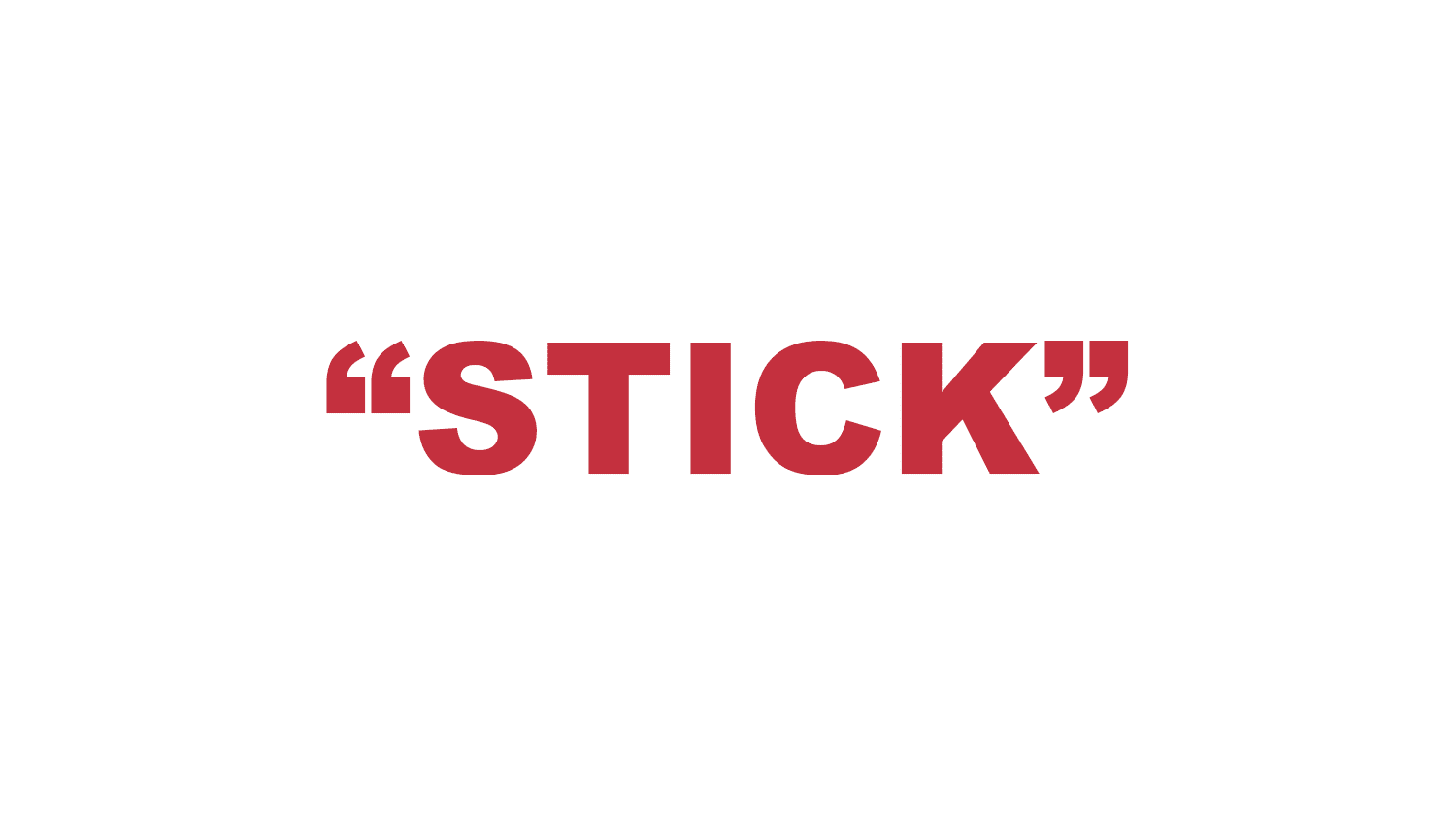 What does a "Stick" mean in rap?