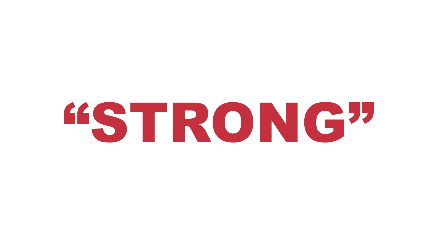 What does "Strong" mean in rap?