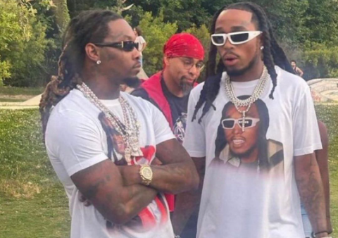 Quavo shares photo of him & Offset at Takeoff’s birthday, it’s their first public appearance together in months