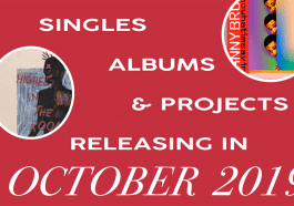 New music dropping in October 2019