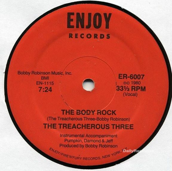 The Treacherous Three's "The Body Rock" was the first Rap-Rock Song