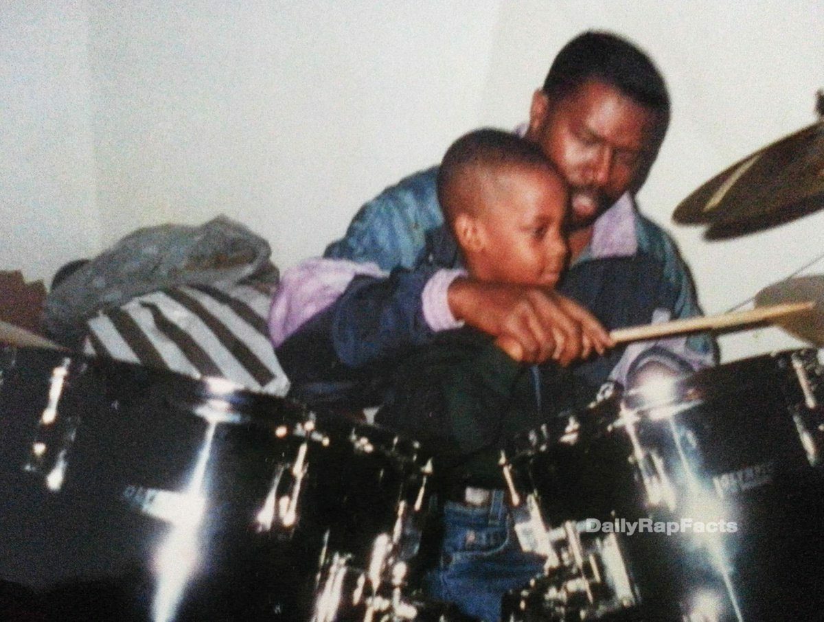 Travis Scott and His Dad drumming