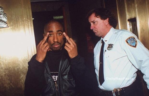 Tupac Shakur once shot two off-duty police officers