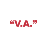 What does "V.A." mean?
