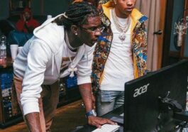 Young Thug on the Computer with Lil Baby