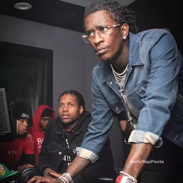 Young Thug on the Computer next to Lil Durk